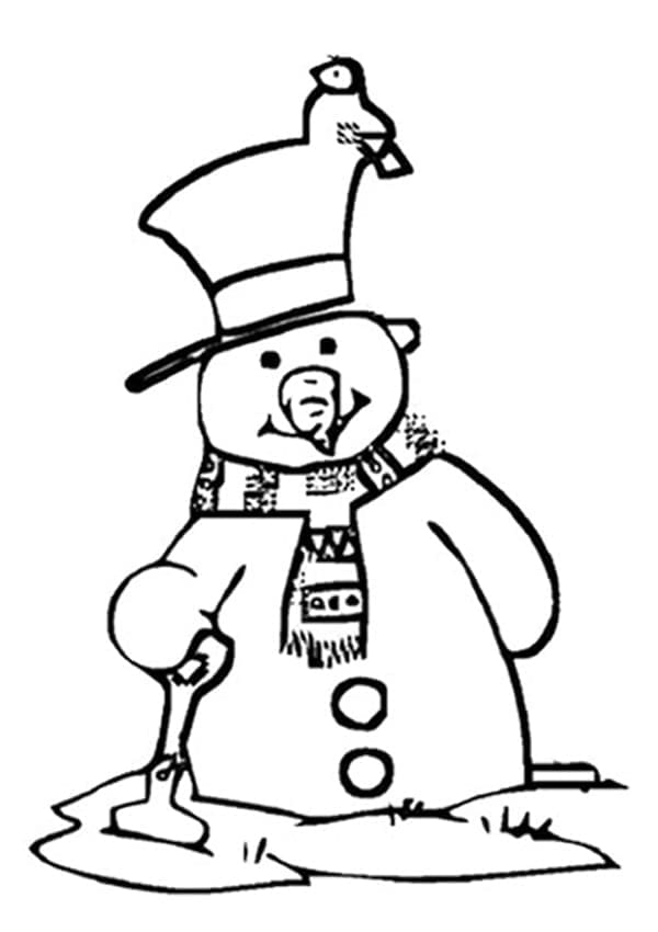 Omul de zăpadă gratuit pentru copii