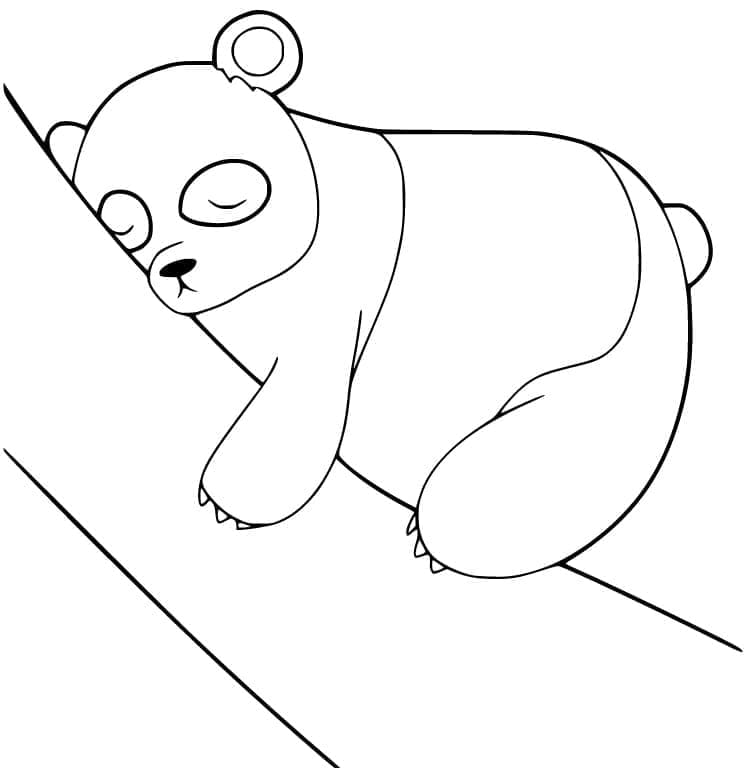 Panda adormit