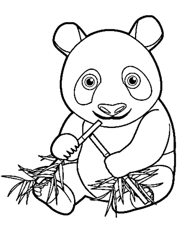 Panda imprimabil gratuit pentru copii