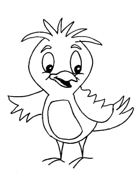 Pasăre de desene animate