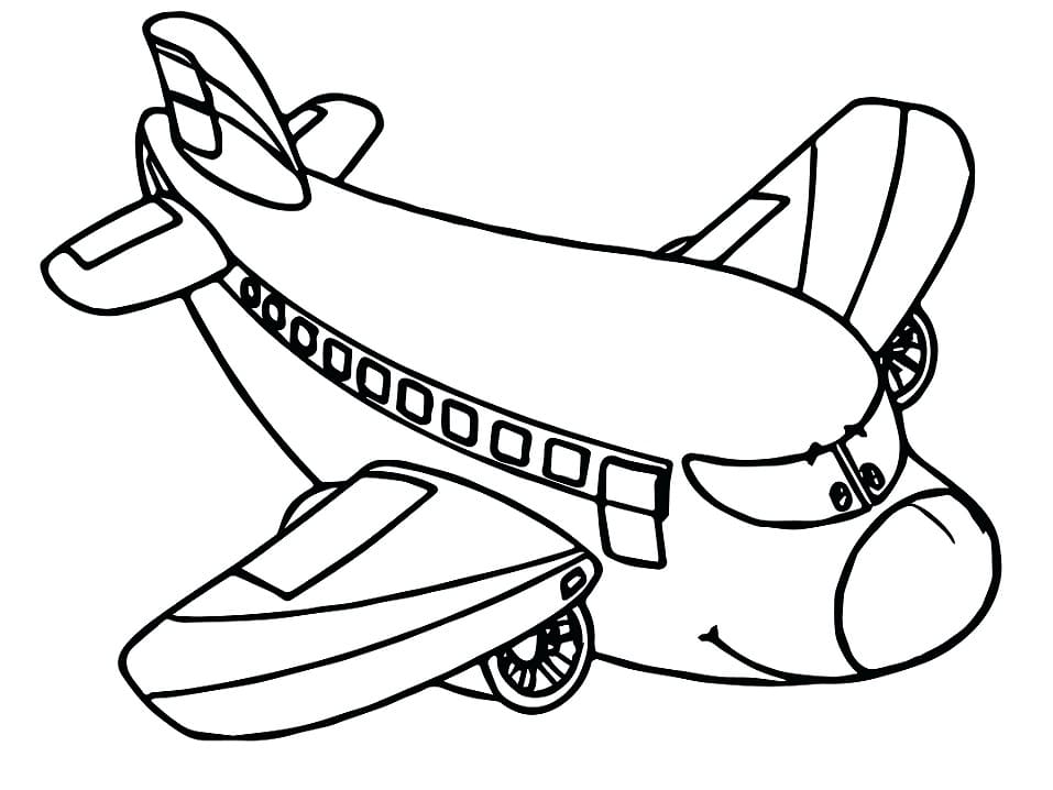 Un avion de desene animate