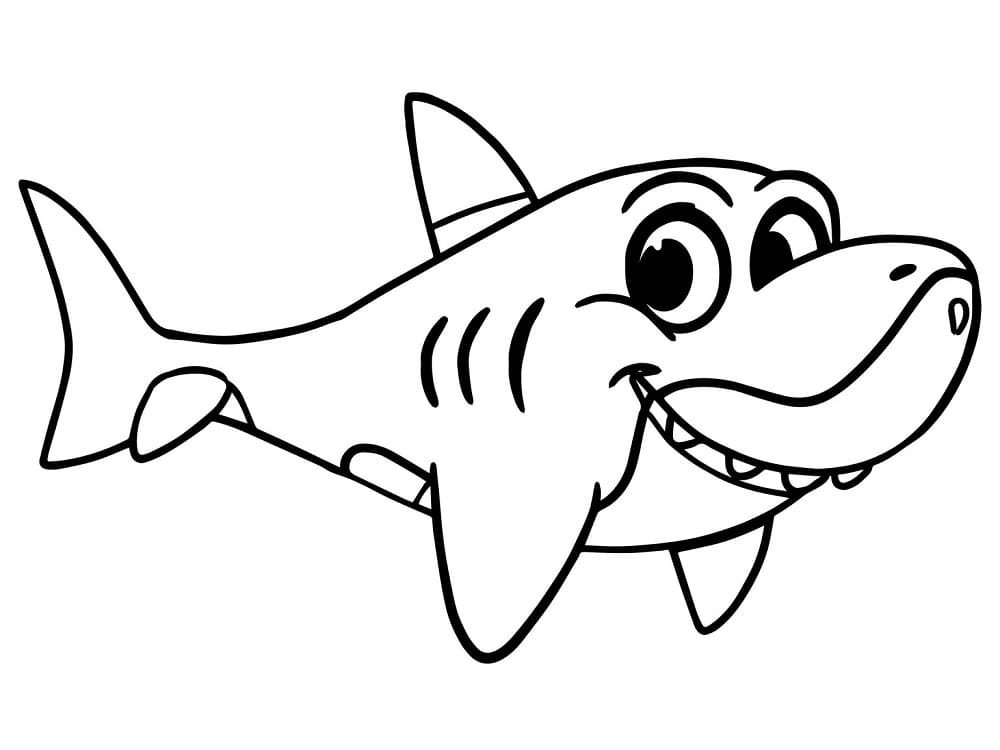 Un rechin din desene animate