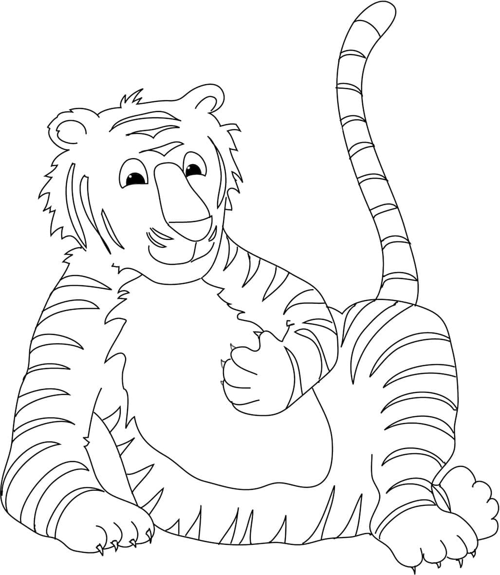 Un tigru din desene animate