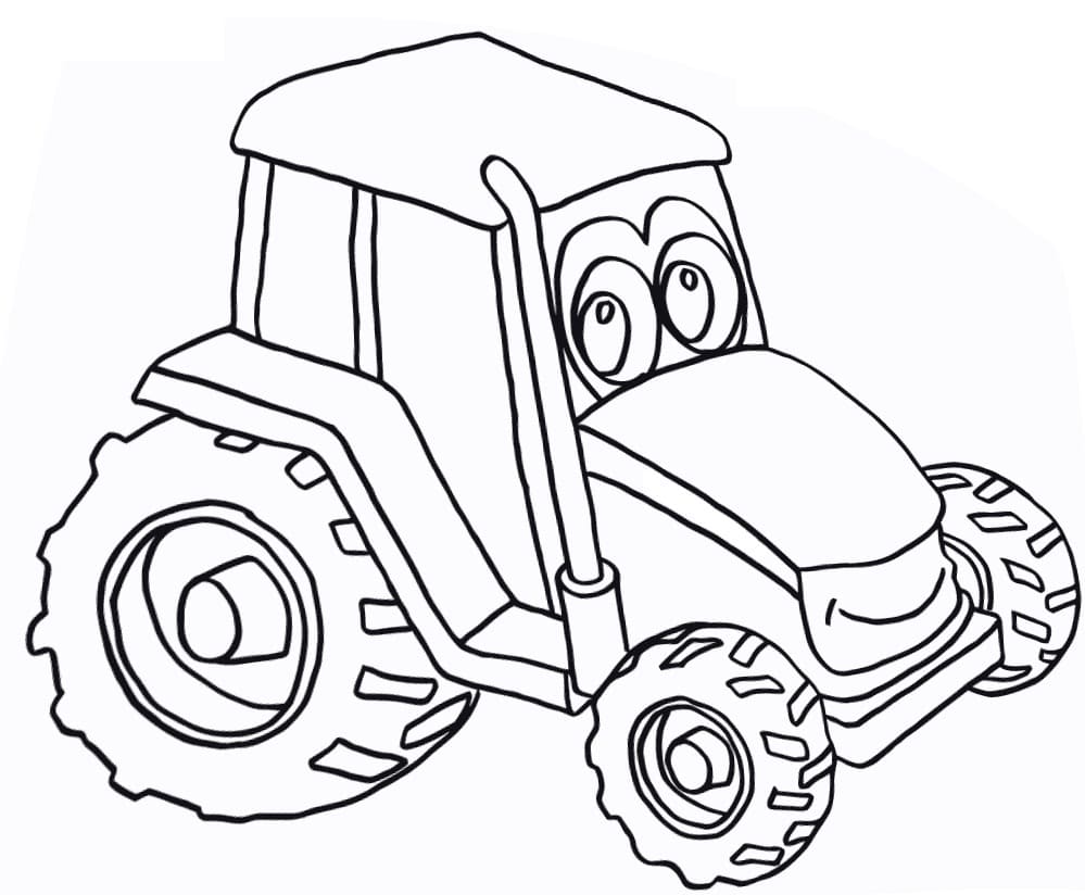 Un tractor de desene animate