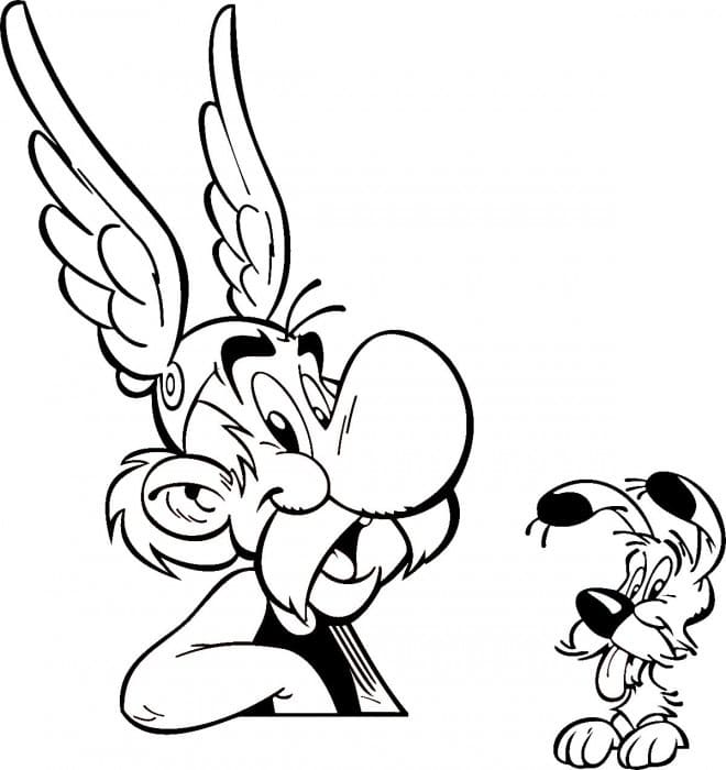 Asterix si obelix de colorat p06