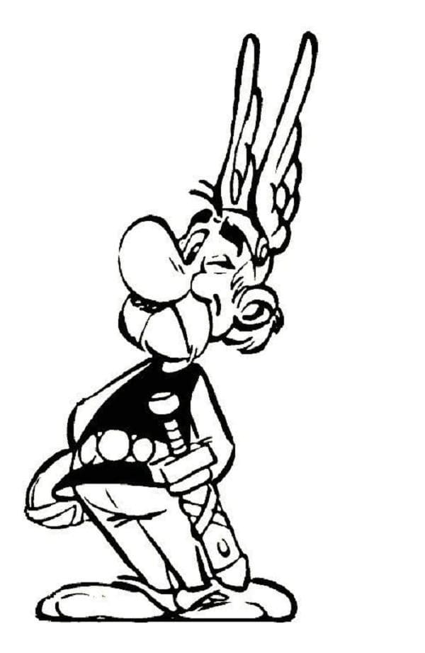 Asterix si obelix de colorat p09