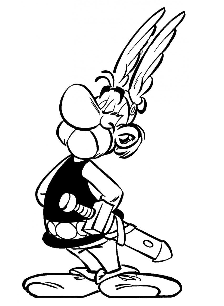 Asterix si obelix de colorat p16