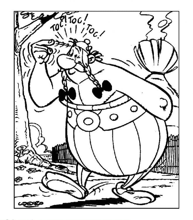 Asterix si obelix de colorat p20