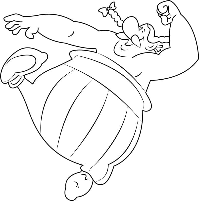 Asterix si obelix de colorat p28