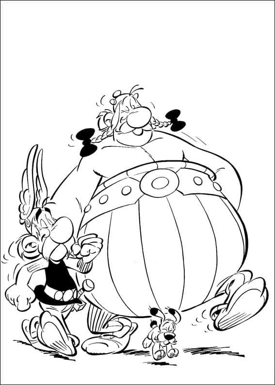 Asterix si obelix de colorat p31