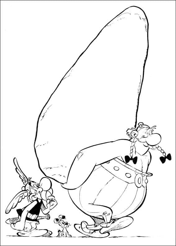 Asterix si obelix de colorat p45