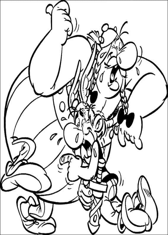 Asterix si obelix de colorat p47