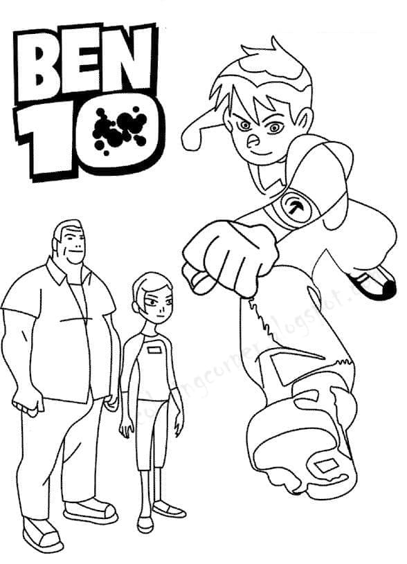 Ben 10 de colorat p21