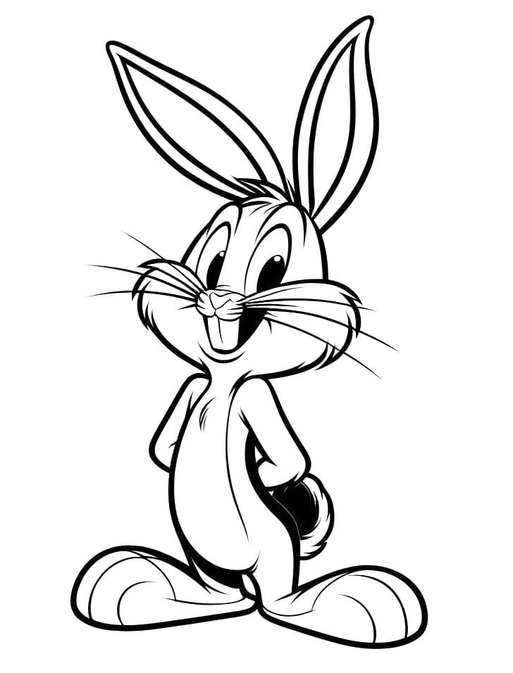 Fise de colorat cu Bugs bunny de colorat p33