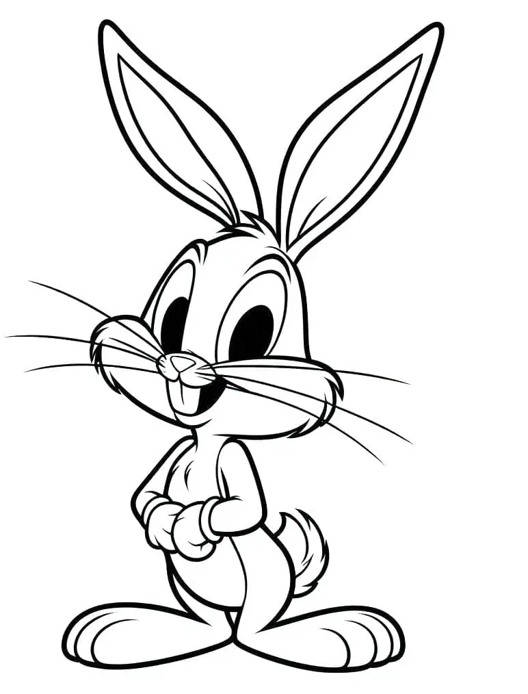 Fise de colorat cu Bugs bunny de colorat p34