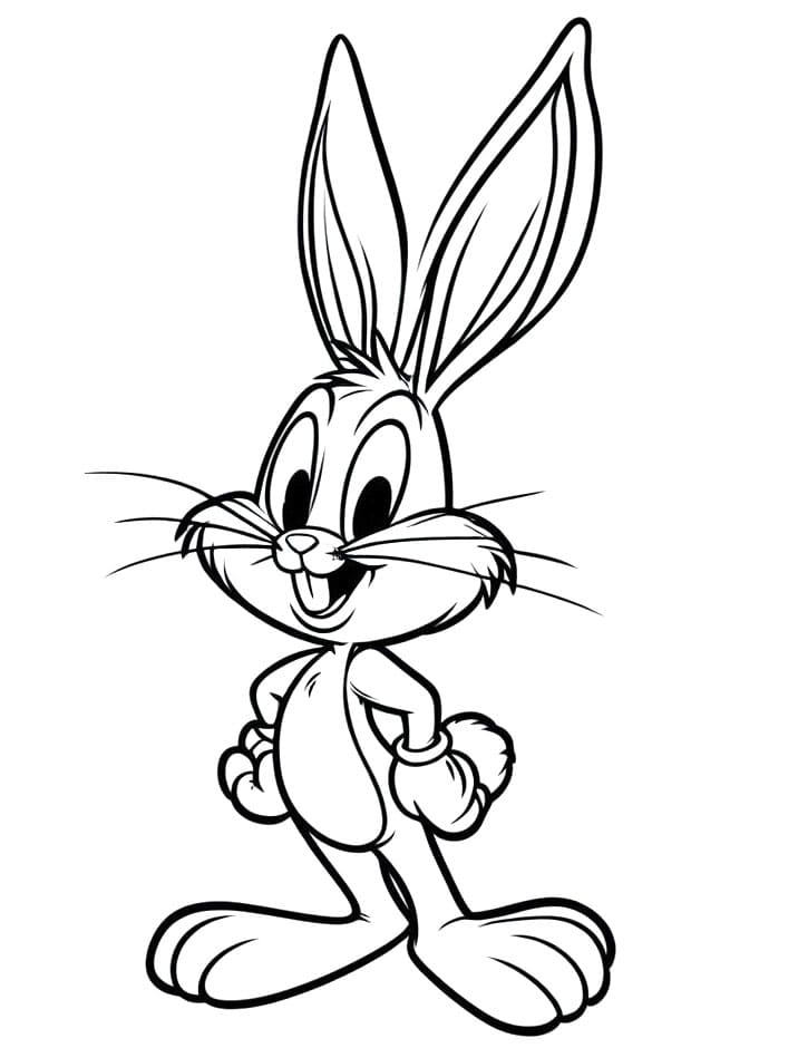 Fise de colorat cu Bugs bunny de colorat p35