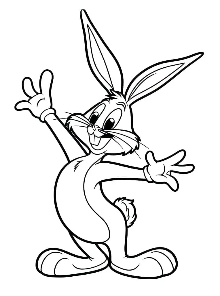 Fise de colorat cu Bugs bunny de colorat p36