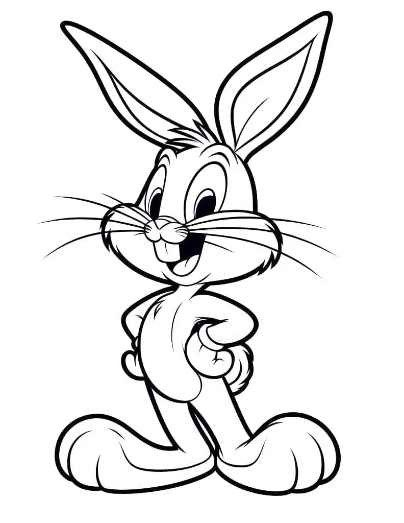 Fise de colorat cu Bugs bunny de colorat p37