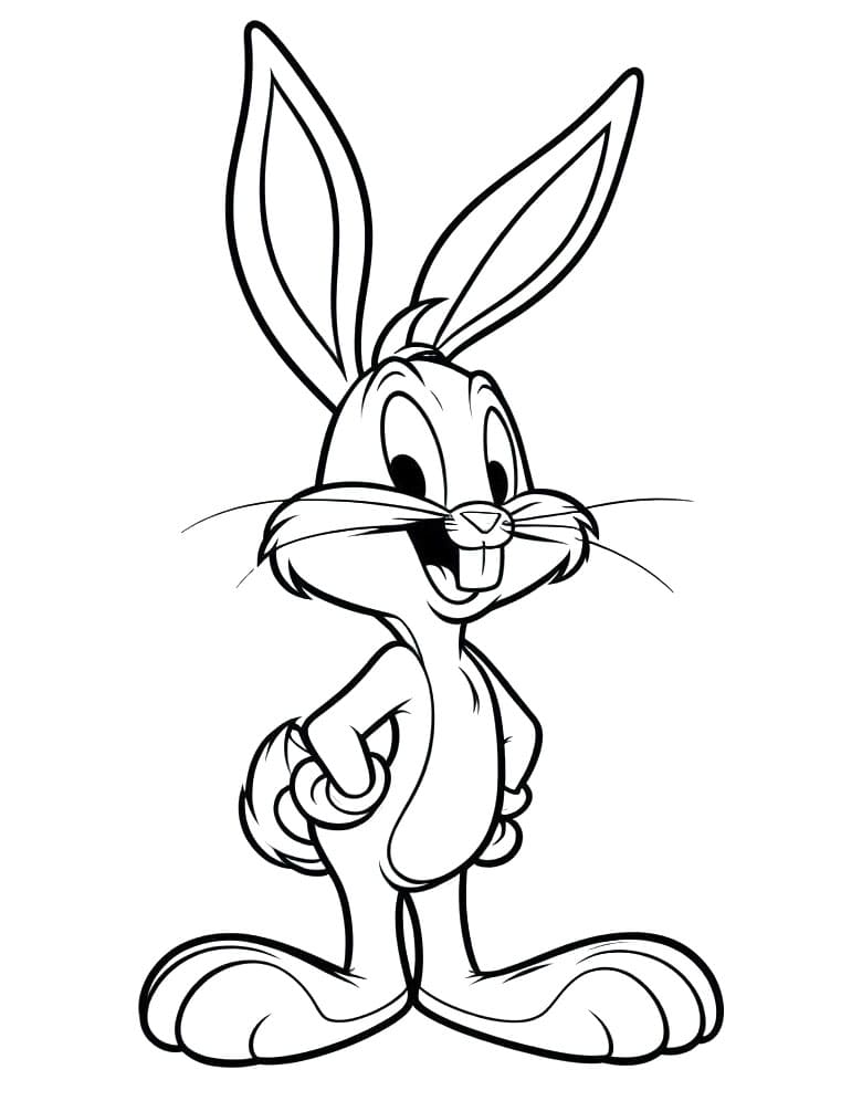 Fise de colorat cu Bugs bunny de colorat p38