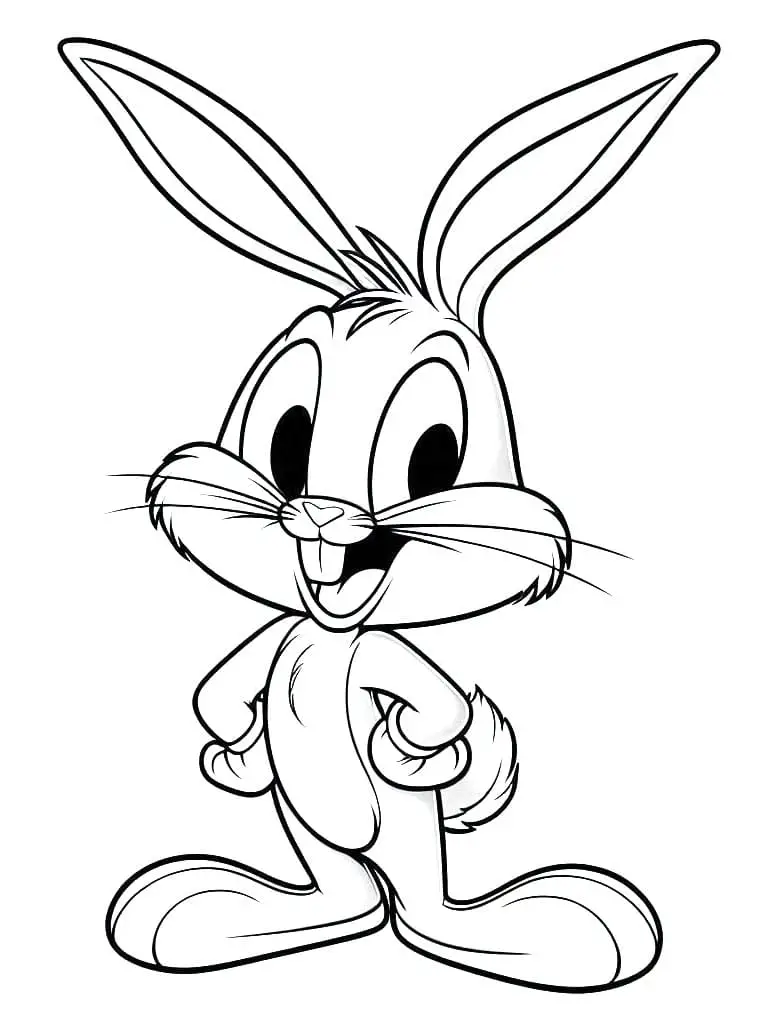 Fise de colorat cu Bugs bunny de colorat p40