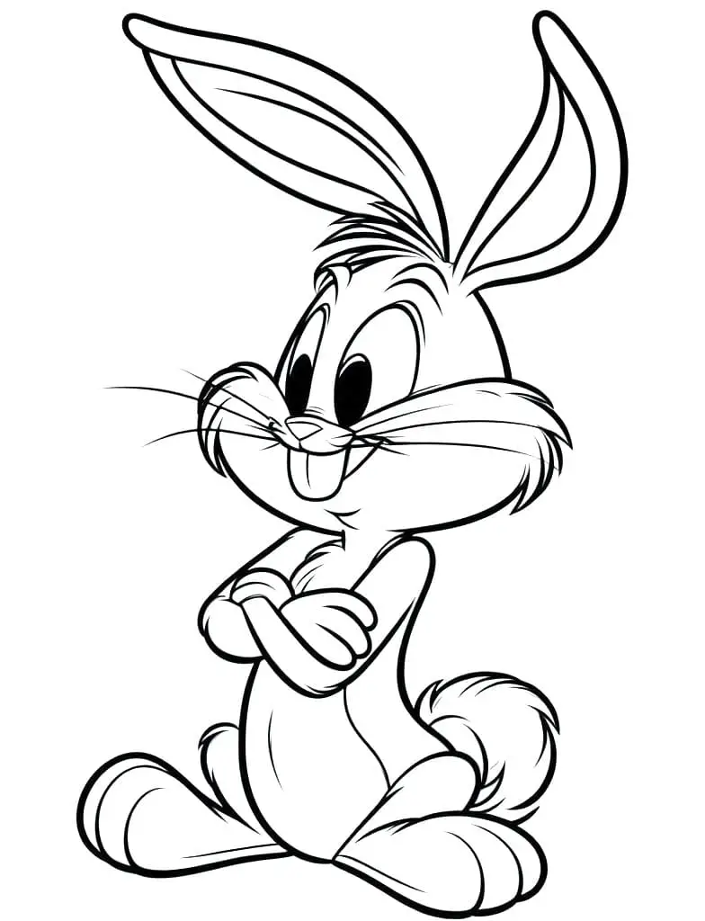Fise de colorat cu Bugs bunny de colorat p42
