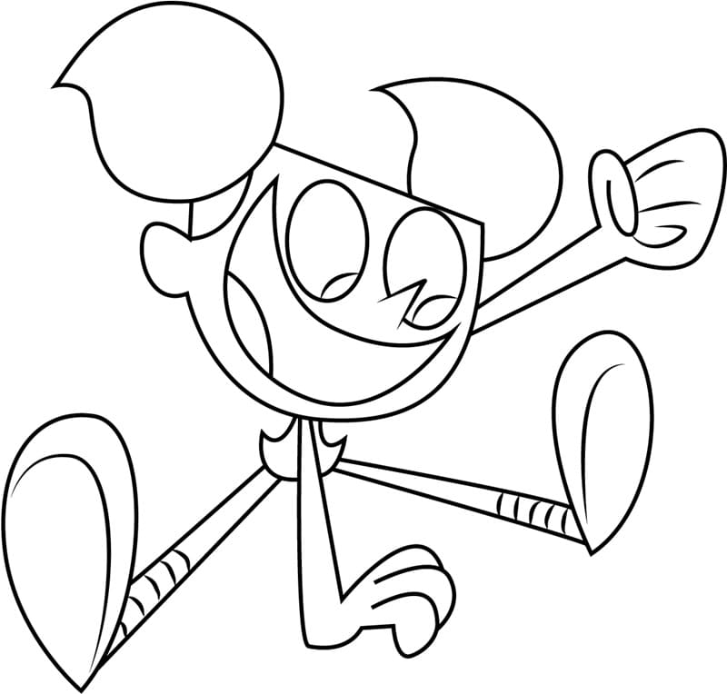 Dexter laboratory de colorat p02