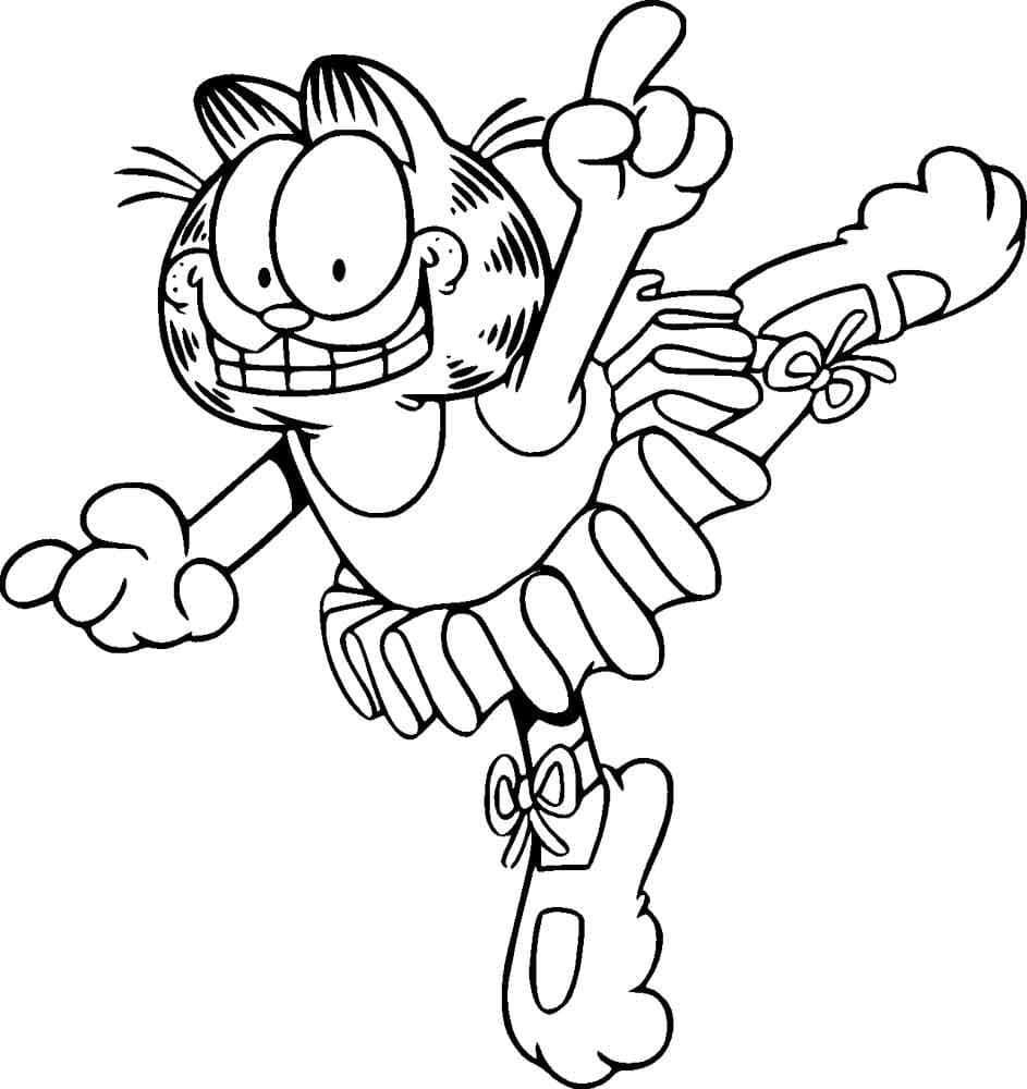 Garfield de colorat p06