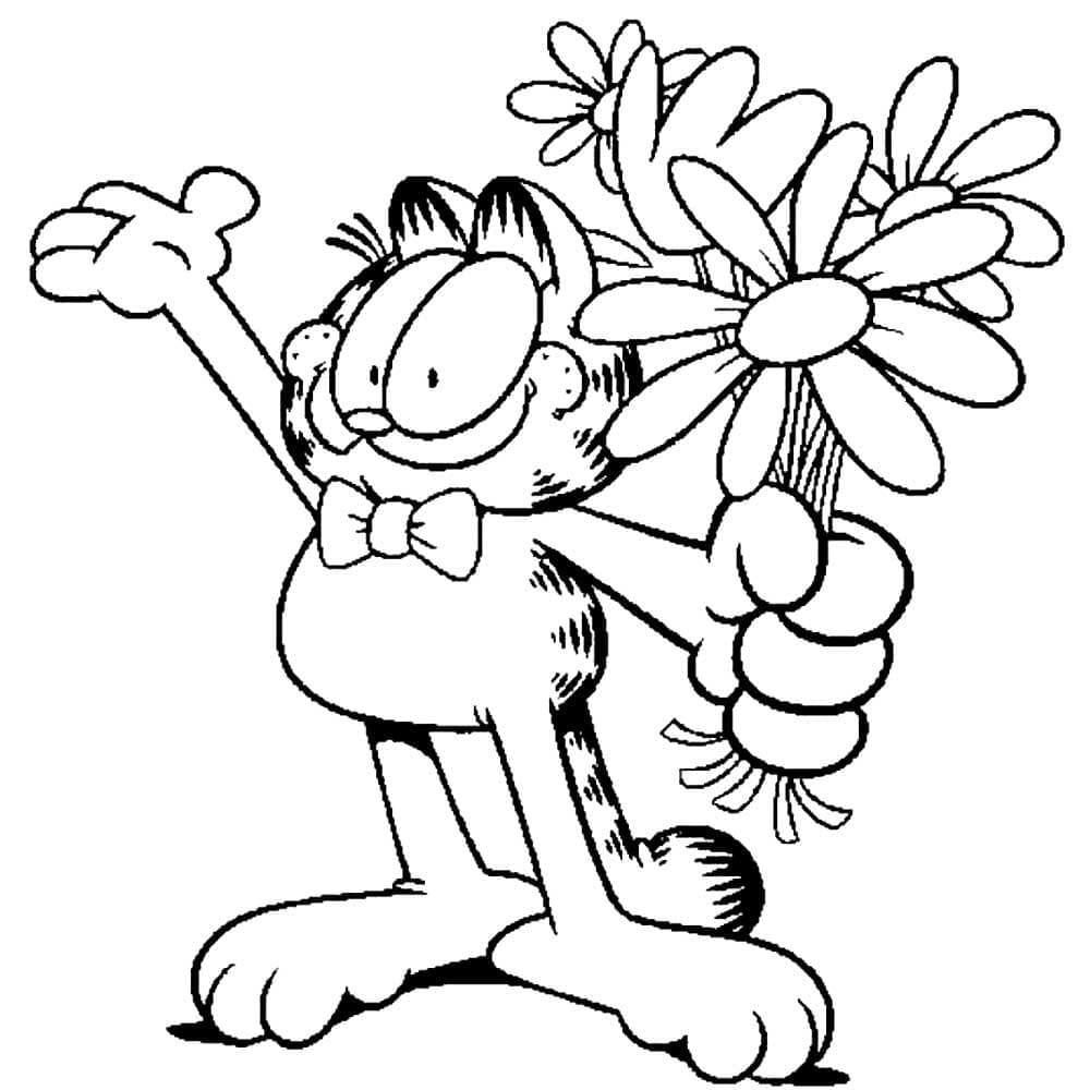 Garfield de colorat p13