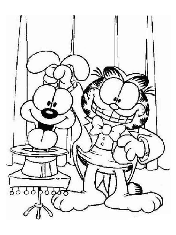 Garfield de colorat p19
