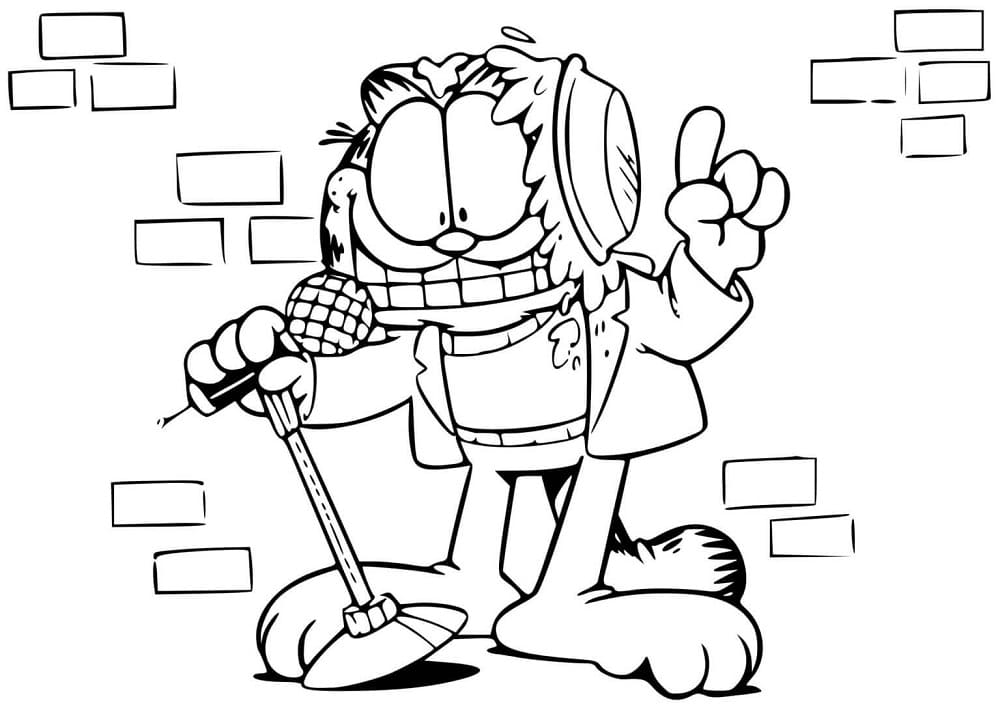 Garfield de colorat p24