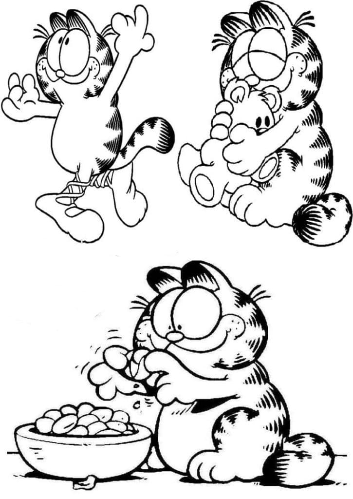 Garfield de colorat p25