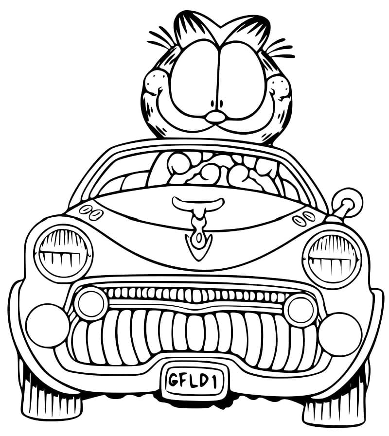 Garfield de colorat p26