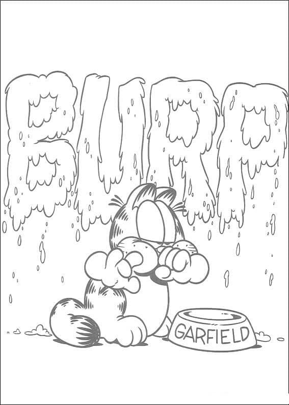 Garfield de colorat p35