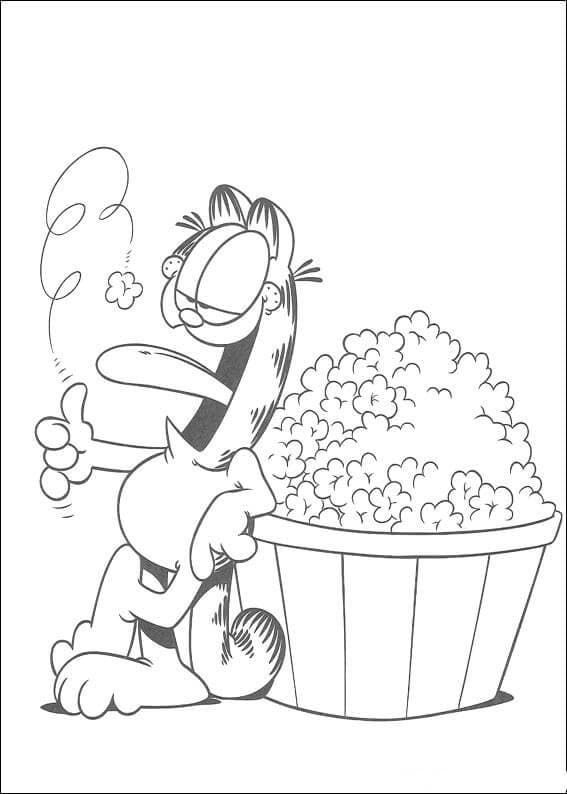 Garfield de colorat p42