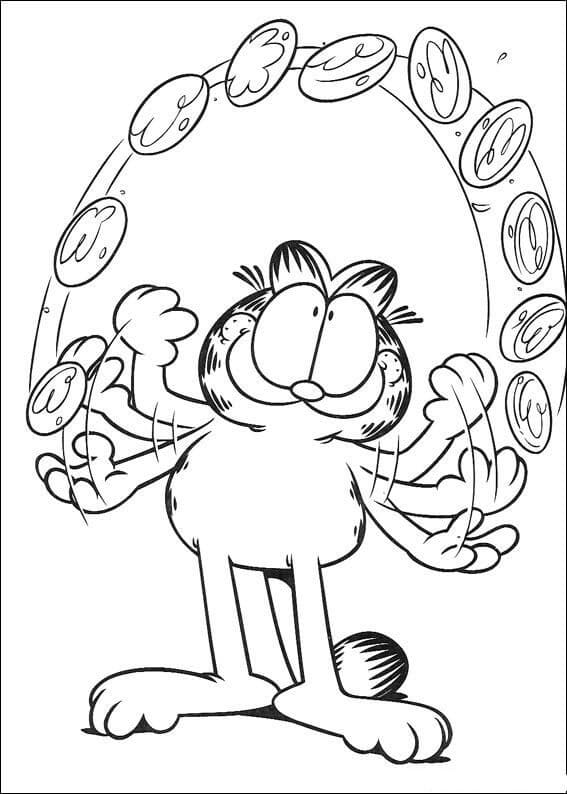 Garfield de colorat p51