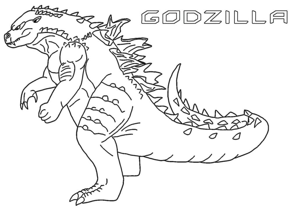 Godzilla de colorat p10