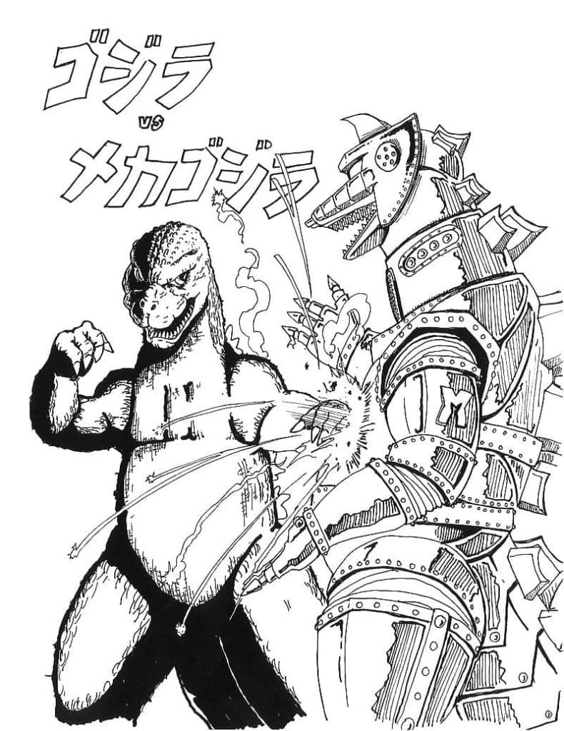 Godzilla de colorat p13