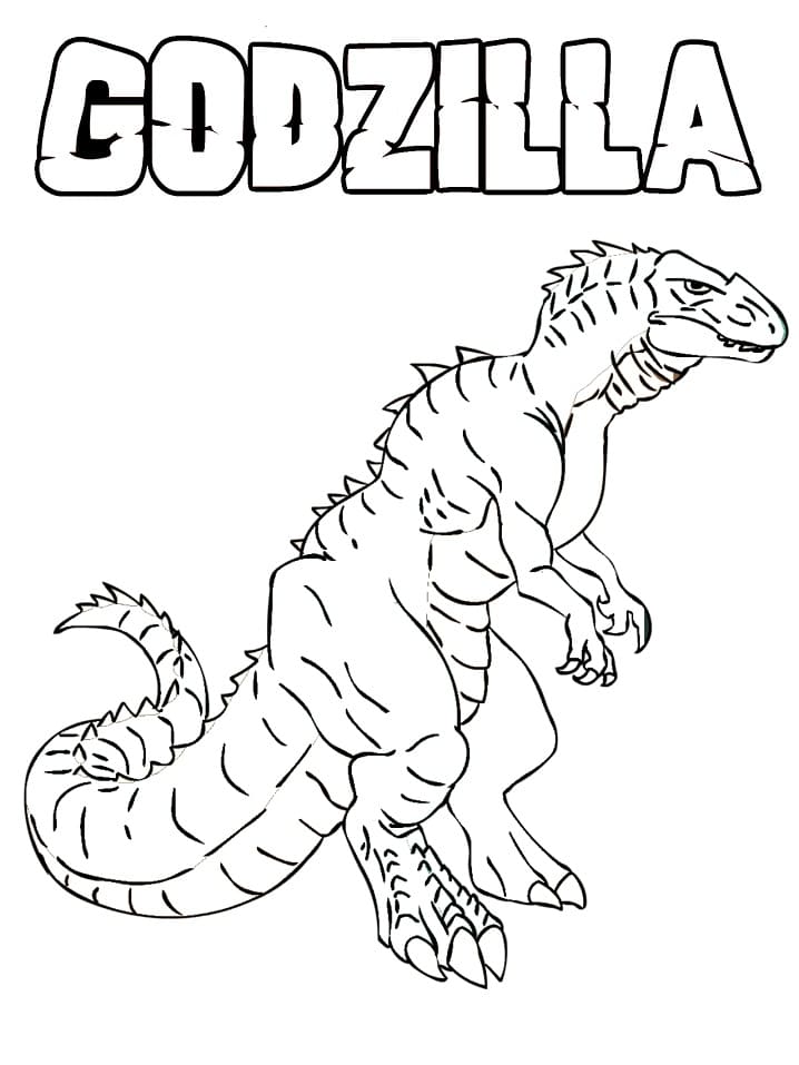 Godzilla de colorat p37