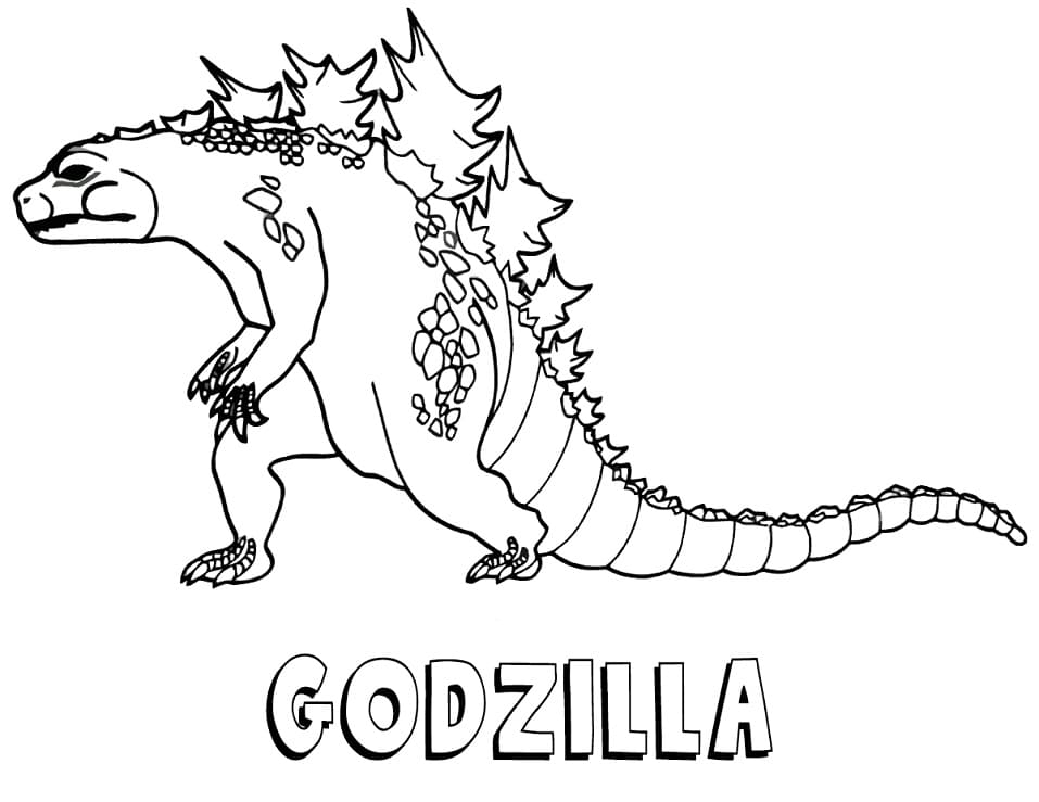 Godzilla de colorat p38