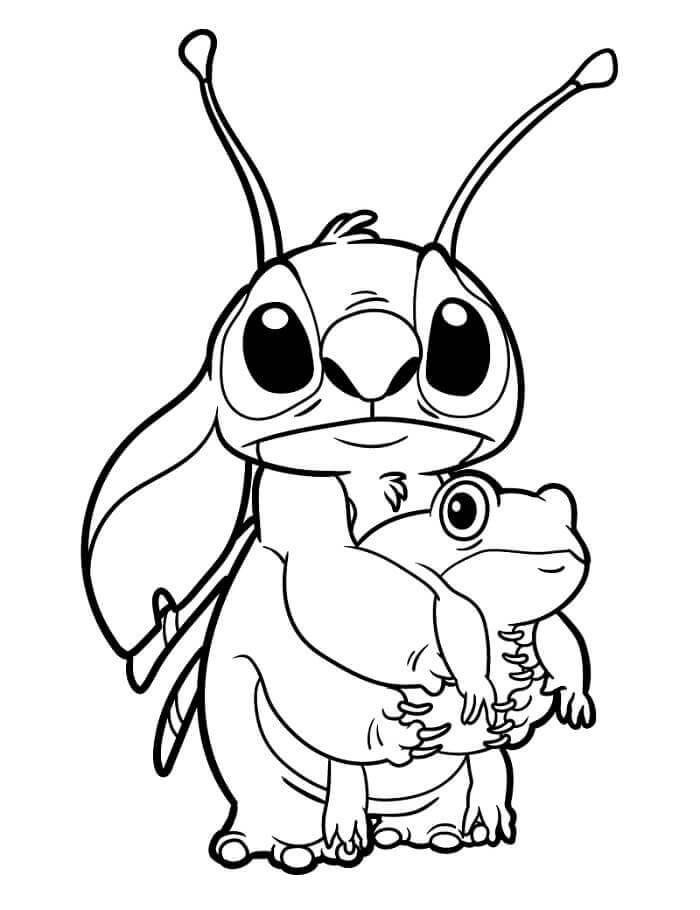 Fise de colorat cu Imprimabile Lilo și Stitch