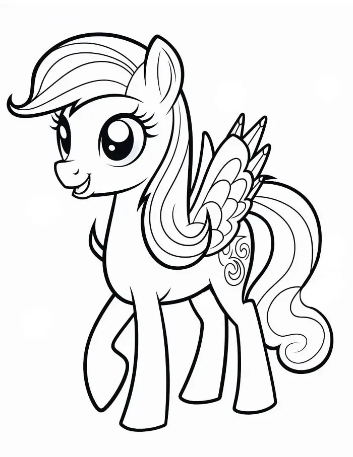 Fise de colorat cu Imprimabile My Little Pony