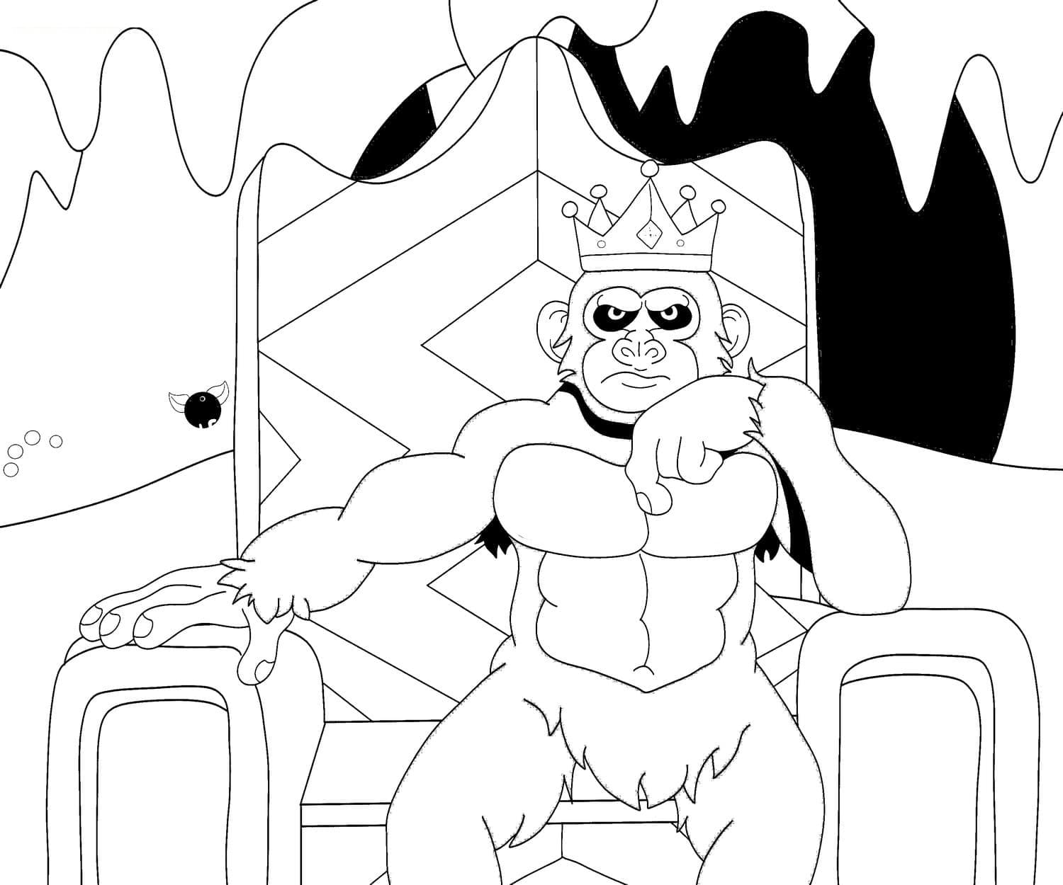King Kong de colorat p31