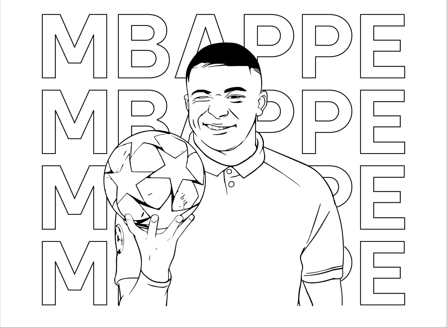 Kylian mbappé de colorat p08