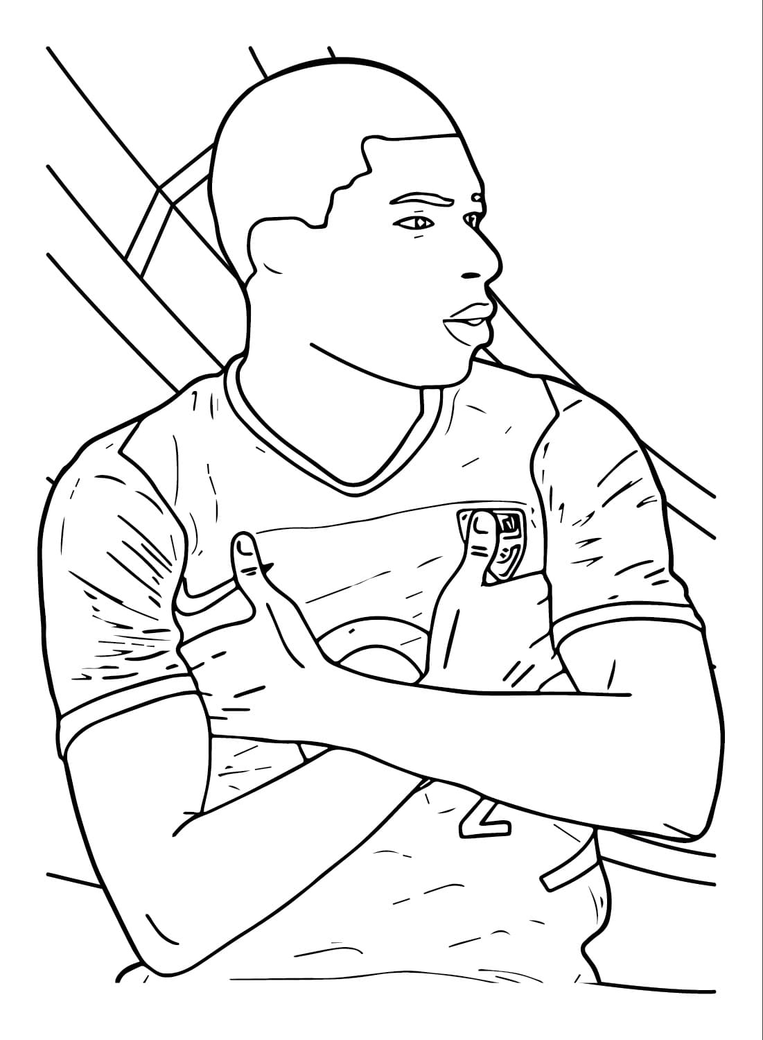 Kylian mbappé de colorat p09