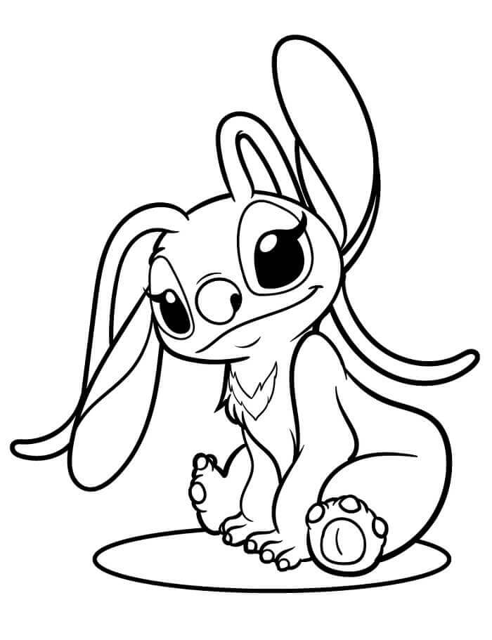 Fise de colorat cu Lilo și Stitch Imprimabile Pentru Copii