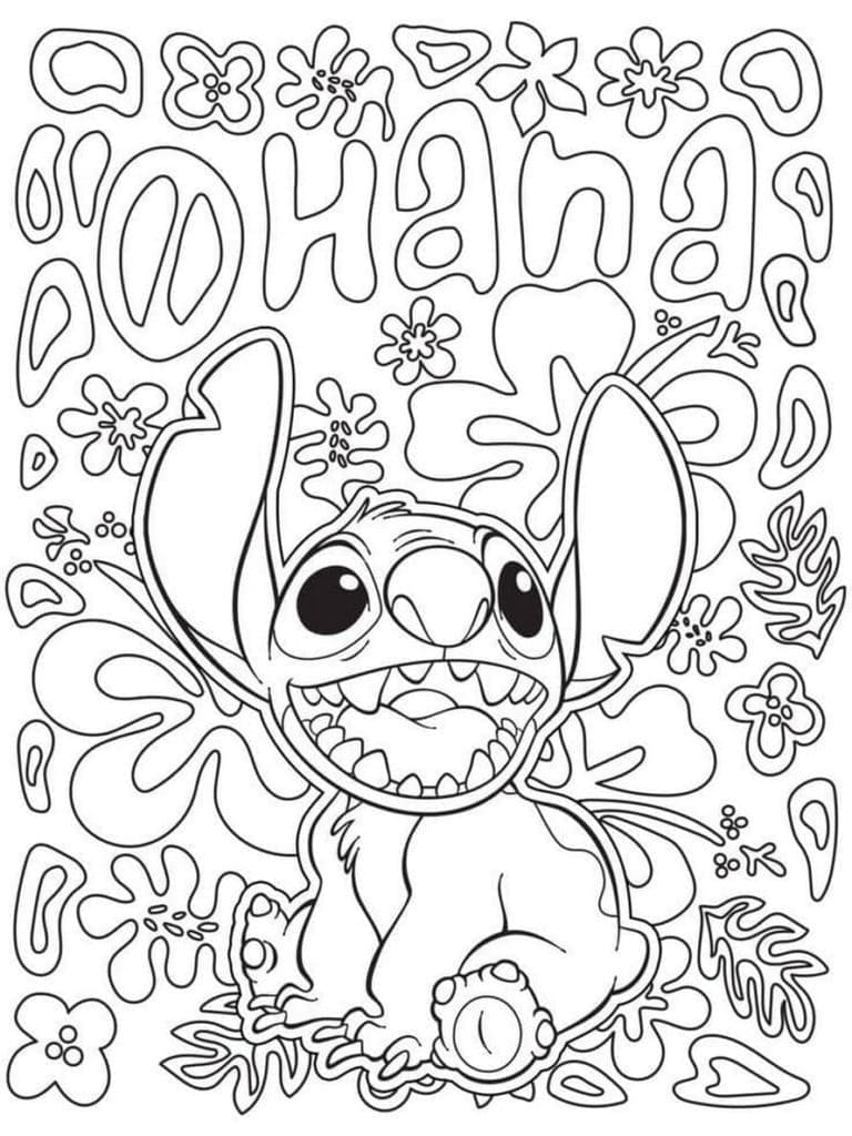 Lilo si stitch de colorat p15