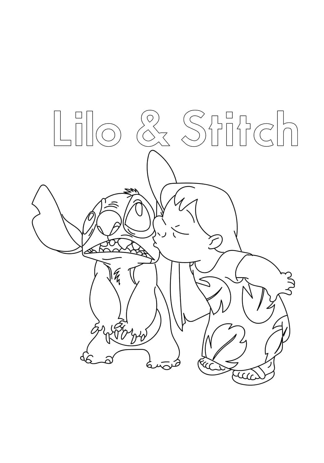 Lilo si stitch de colorat p33