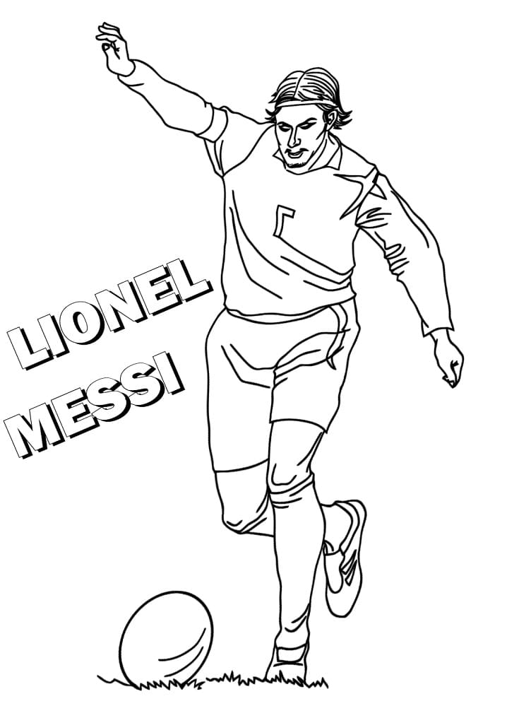 Lionel messi de colorat p05