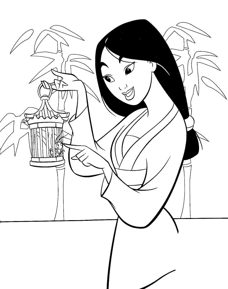 Mulan de colorat p49