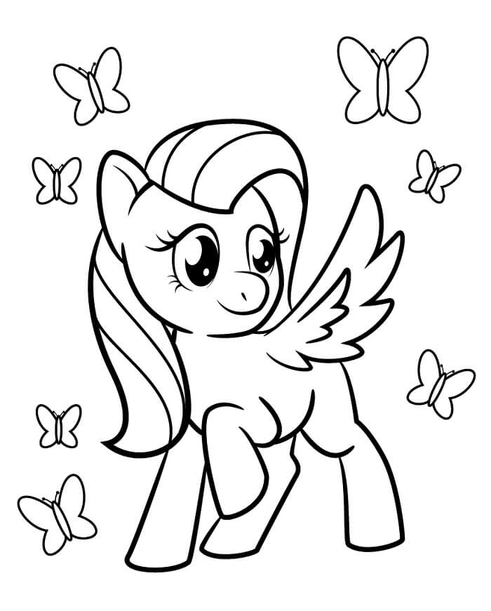 Fise de colorat cu My Little Pony Gratuite Pentru Copii